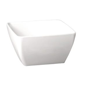APS Pure Melamine White Square Bowl 250mm