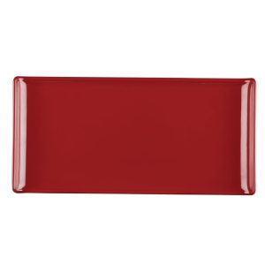 Alchemy Buffet Red Melamine Rectangular Trays 300x 145mm (Pack of 6)