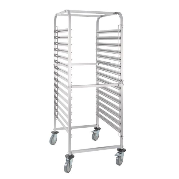 Material: Stainless steel. Size: 1715(H) x 680(W) x 585(D)mm. Capacity: 15 pans
