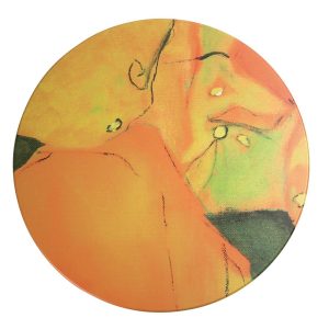 Werzalit Pre-drilled Round Table Top  Foglia Di Autunno 600mm