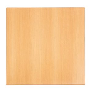 Bolero Pre-drilled Square Table Top Beech Effect 700mm