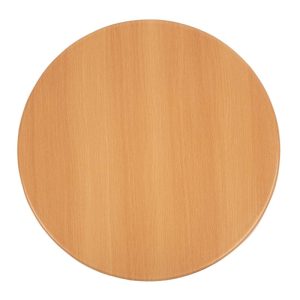 Bolero Pre-drilled Round Table Top Beech 600mm