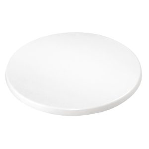 Bolero Pre-drilled Round Table Top White 600mm