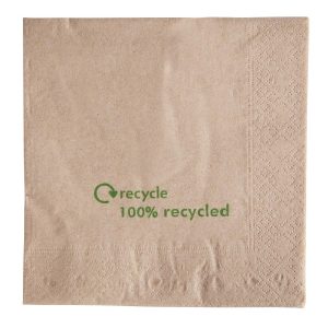 Compostable Kraft Lunch Napkins 330mm (Pack of 2000)