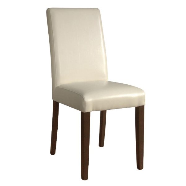 Birch Frame. Faux Leather Seat. Height: 940mm