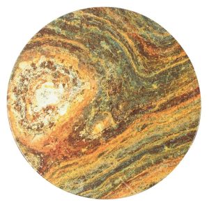 Werzalit Pre-drilled Round Table Top  Rusty 600mm