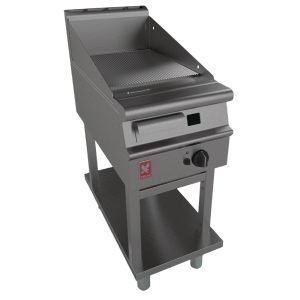 Falcon Dominator Plus 400mm Wide Ribbed LPG Griddle On Fixed Stand