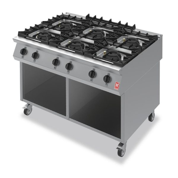 Natural Gas. 3x9.5kW + 3x4.2kW Burners. On Mobile Stand