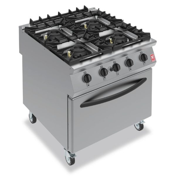 Natural Gas. 2x9.5kW + 2x4.2kW Burners. On Castors