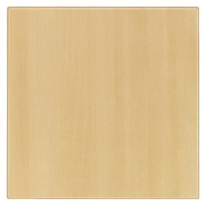 Werzalit Pre-drilled Square Table Top  Planked Beech 800mm