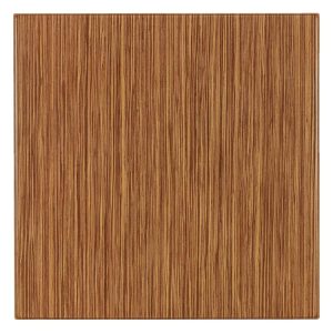 Werzalit Pre-drilled Square Table Top  Zebrano 800mm