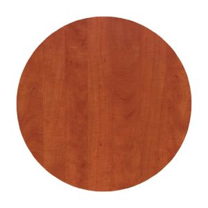 Werzalit Pre-drilled Round Table Top  Wild Pear Cognac 700mm