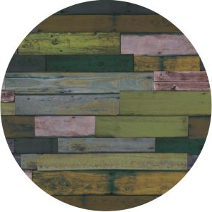 Werzalit Pre-drilled Round Table Top  Blanchas Green 800mm