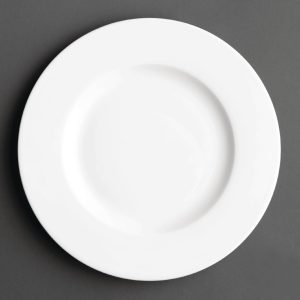 Royal Porcelain Maxadura Wide Rim Flat Plate 225mm (Pack of 12)