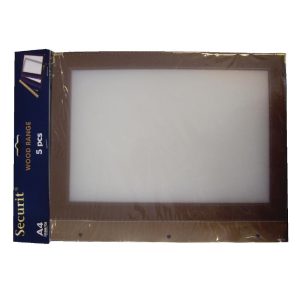 Securit Brown Edge Menu Cover Inserts (Pack of 5)