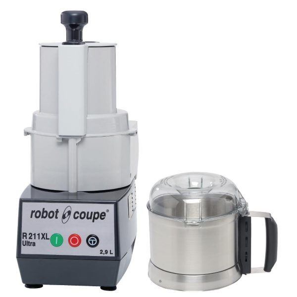 550W. Capacity: 2.9Ltr. Single speed & pulse. Steel bowl