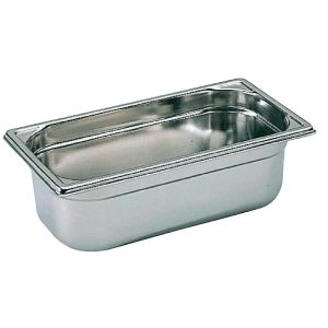 Matfer Bourgeat Stainless Steel 1/3 Gastronorm Pan 100mm