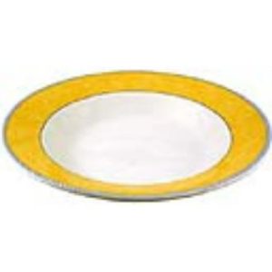 Churchill New Horizons Marble Border Pasta Plates Yellow 300mm (Pack of 12)