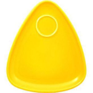 Churchill Snack Attack Yellow Plates 244mm (Pack of 6)
