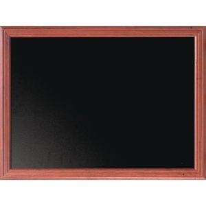Securit Wall Mounted Blackboard 800 x 600mm Mahogany