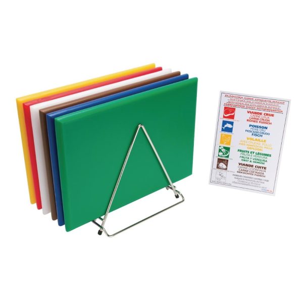 24(H) x 455(W) x 305(L)mm. HDPE. Six boards, wall chart and rack
