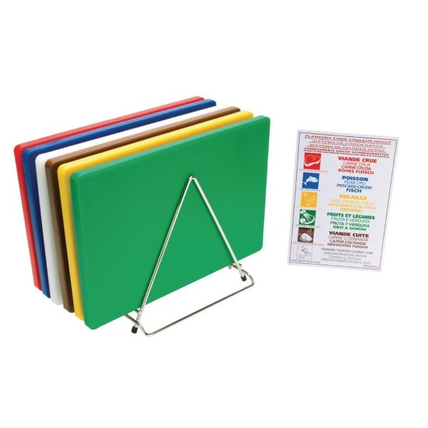 20(H) x 455(W) x 305(L)mm. LDPE. Six boards, wall chart and rack