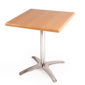 Bolero Square Beech Table Top and Base Combo