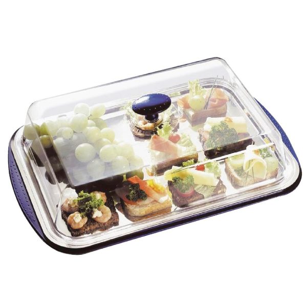 5 piece tray and cover set.