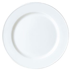 Steelite Simplicity White Slimline Plates 255mm (Pack of 24)
