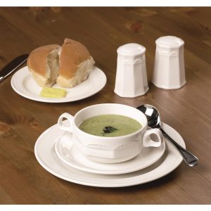 Steelite Monte Carlo White Soup Plates 215mm (Pack of 24)