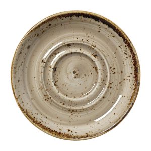 Steelite Craft Porcini Saucers Small Double-Well 118mm (Pack of 12)