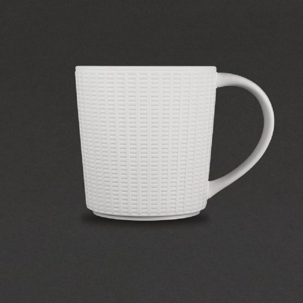MugThe new Willow items complete the latest modern fine dining collection from the Steelite. Modern design and attractive presentation for your table setting. Elegant and hand finished design. These are dishwasher and microwave safe. Mix and match with others in the range.