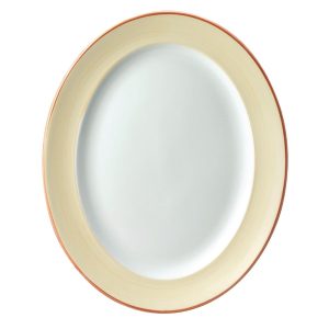 Churchill Sahara Oval Rimmed Plates 365mm (Pack of 6)