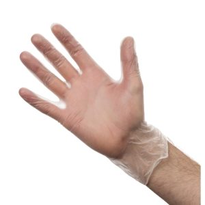 Vogue Powder-Free Vinyl Gloves L (Pack of 100)