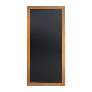 Securit Slim Wall Mounted Blackboard 1200 x 560mm Teak