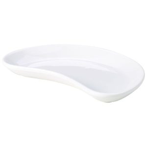 Genware Porcelain Crescent Salad Dish 20cm/7.75″ QTY:6
