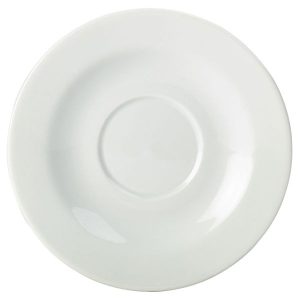 Genware Porcelain Saucer 16cm/6.25″ QTY:6