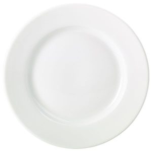 Genware Porcelain Classic Winged Plate 19cm/7.5″ QTY:6