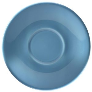Genware Porcelain Blue Saucer 13.5cm/5.25″ QTY:6
