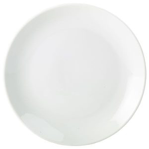 Genware Porcelain Coupe Plate 30cm/12″ QTY:6