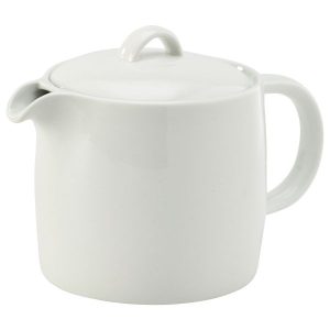 Genware Porcelain Solid Tea Pot 81cl/28.5oz QTY:6