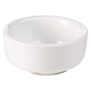 Genware Porcelain Butter Pat 6.5cm/2.5″ QTY:12