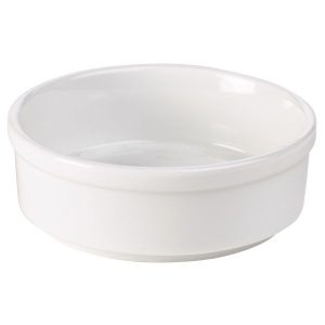 Genware Porcelain Round Dish 10cm/4″ QTY:6
