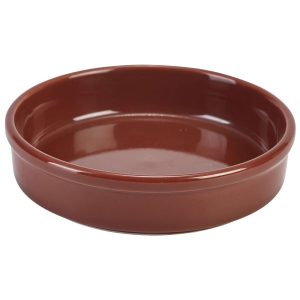 Genware Porcelain Terracotta Round Dish 14.5cm/5.75″