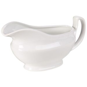 Genware Porcelain Sauce Boat 14cl/5oz QTY:6