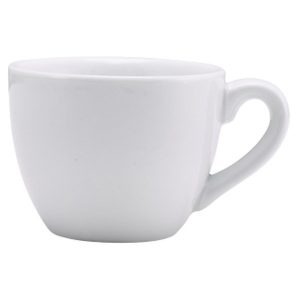 Genware Porcelain Bowl Shaped Cup 9cl/3oz QTY:6