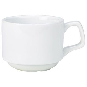 Genware Porcelain Stacking Cup 20cl/7oz QTY:6