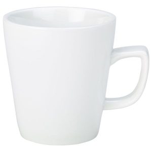Genware Porcelain Compact Latte Mug 28.4cl/10oz QTY:6