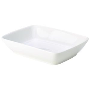 Genware Porcelain Rectangular Dish 16 x 12cm/6.25 x 4.75″ QTY:6