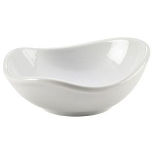 Genware Porcelain Organic Triangular Bowl 12.7cm/5″ QTY:6